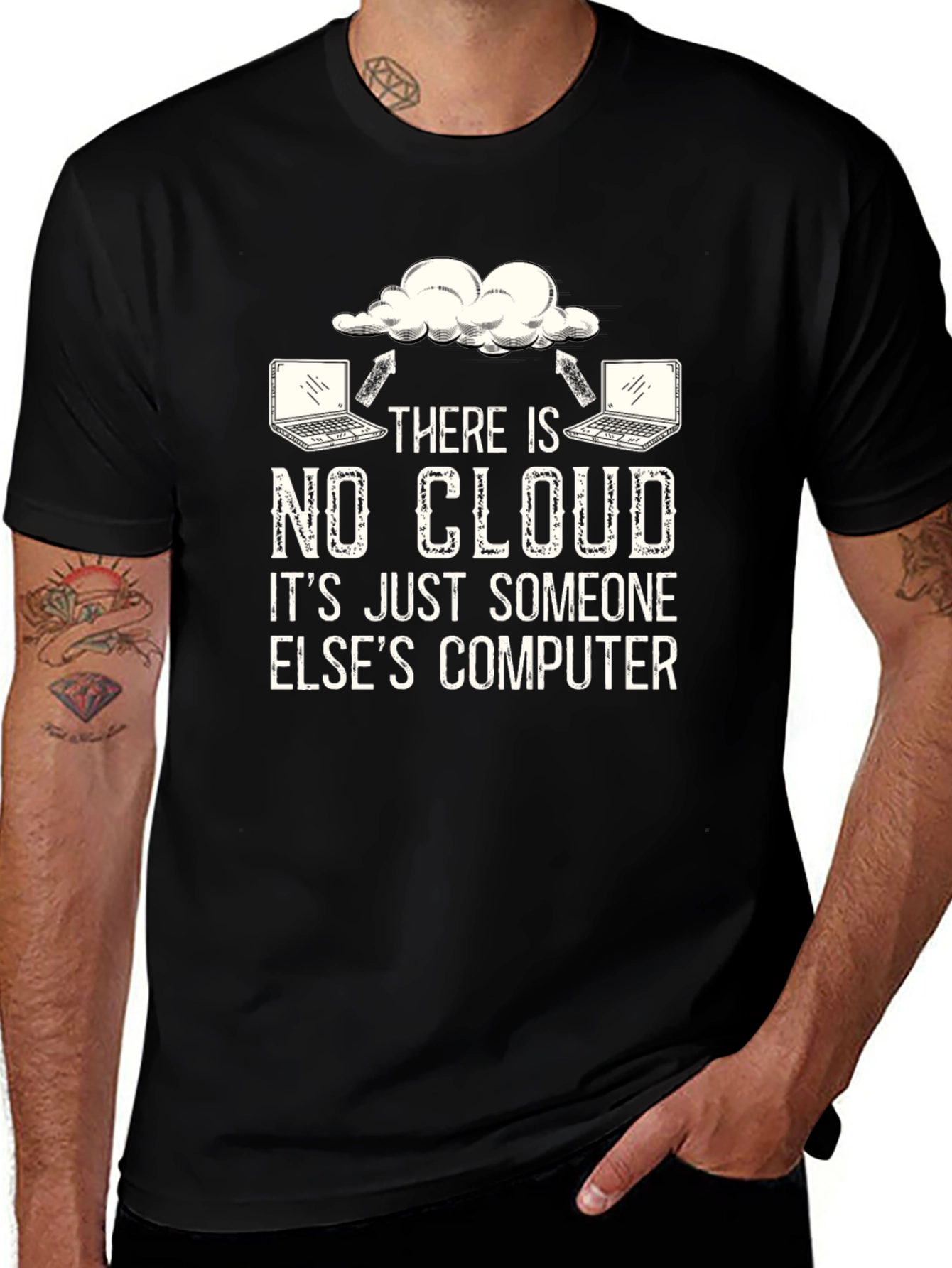 Funny Cloud Computing T-Shirt - There Is No Cloud