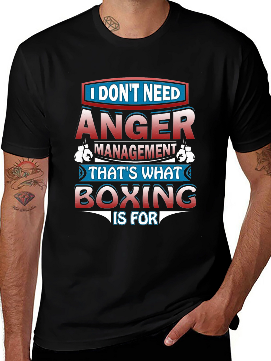 Anger Management Boxing Graphic T-Shirt