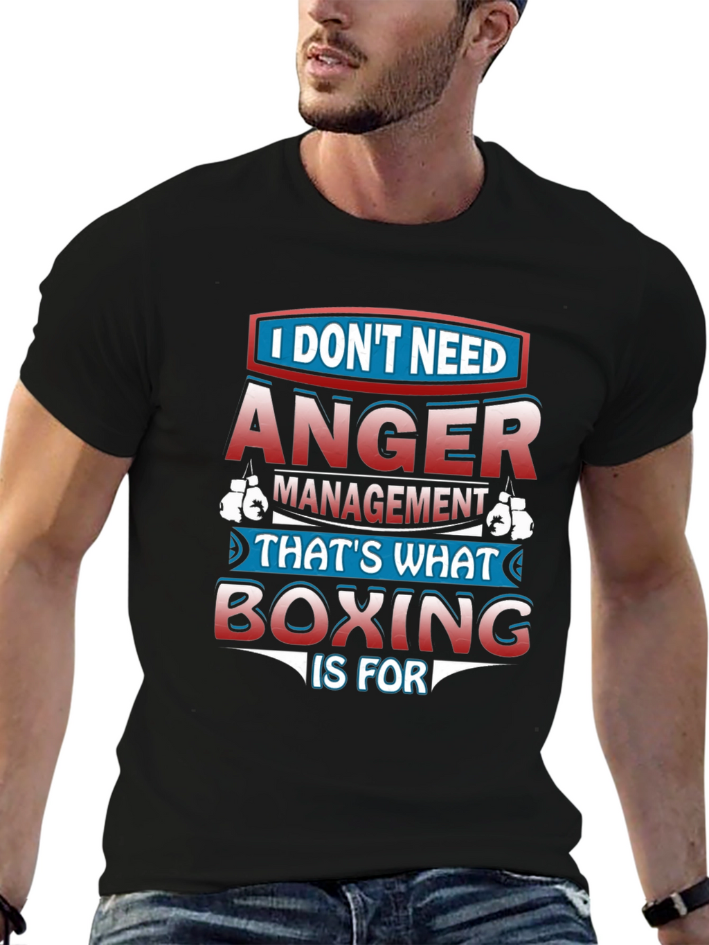Anger Management Boxing Graphic T-Shirt