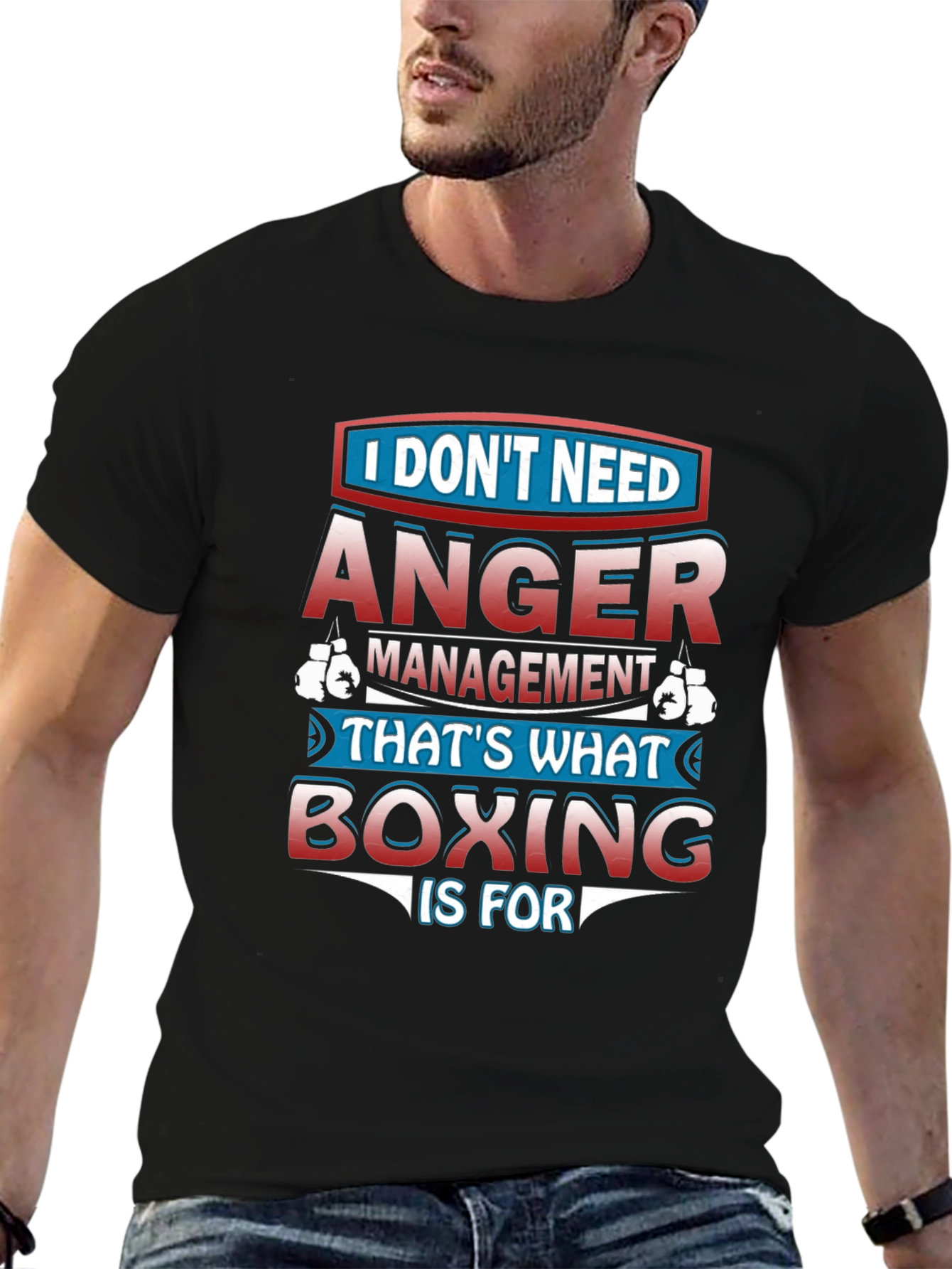 Anger Management Boxing Graphic T-Shirt