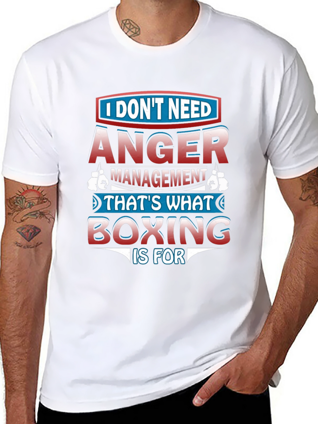 Anger Management Boxing Graphic T-Shirt