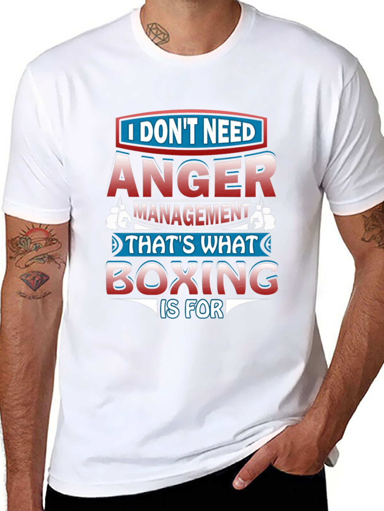 Anger Management Boxing Graphic T-Shirt