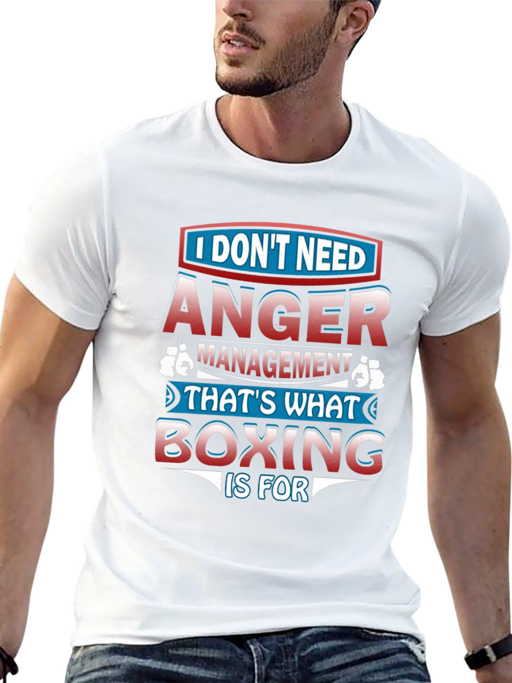 Anger Management Boxing Graphic T-Shirt