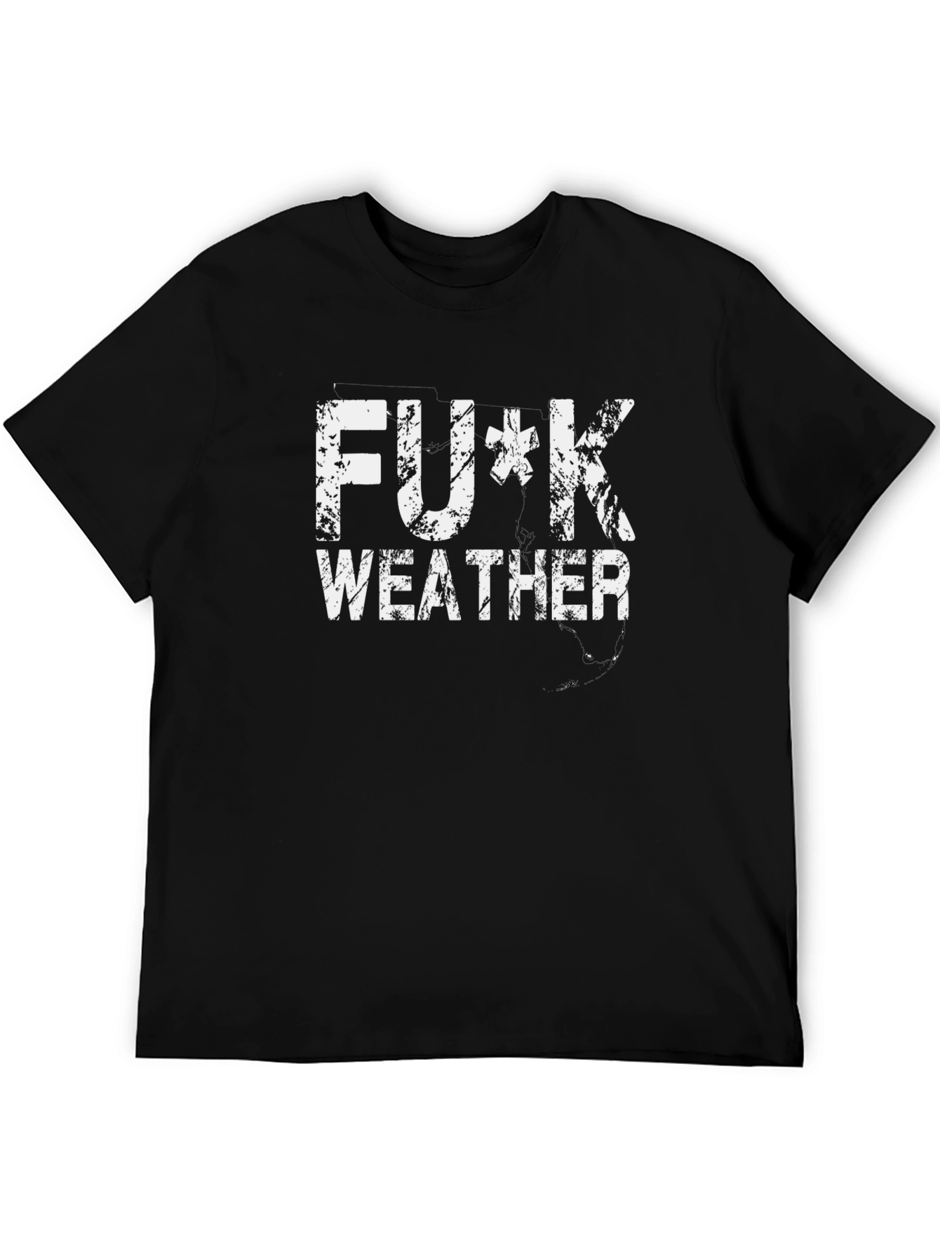 F*ck Weather Graphic Tee - Black Cotton T-Shirt