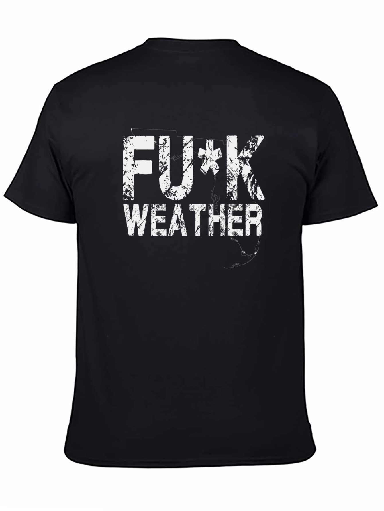 F*ck Weather Graphic Tee - Black Cotton T-Shirt