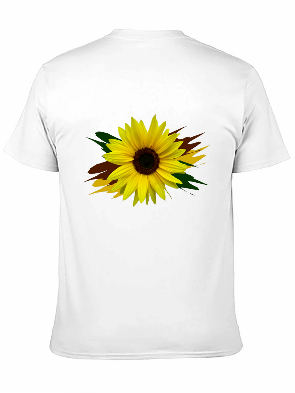 Sunflower Graphic Print Black T-Shirt