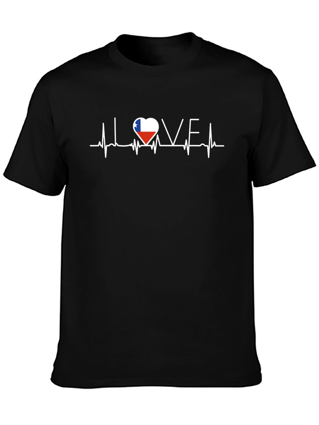 Love Texas Heartbeat Graphic Tee - Black