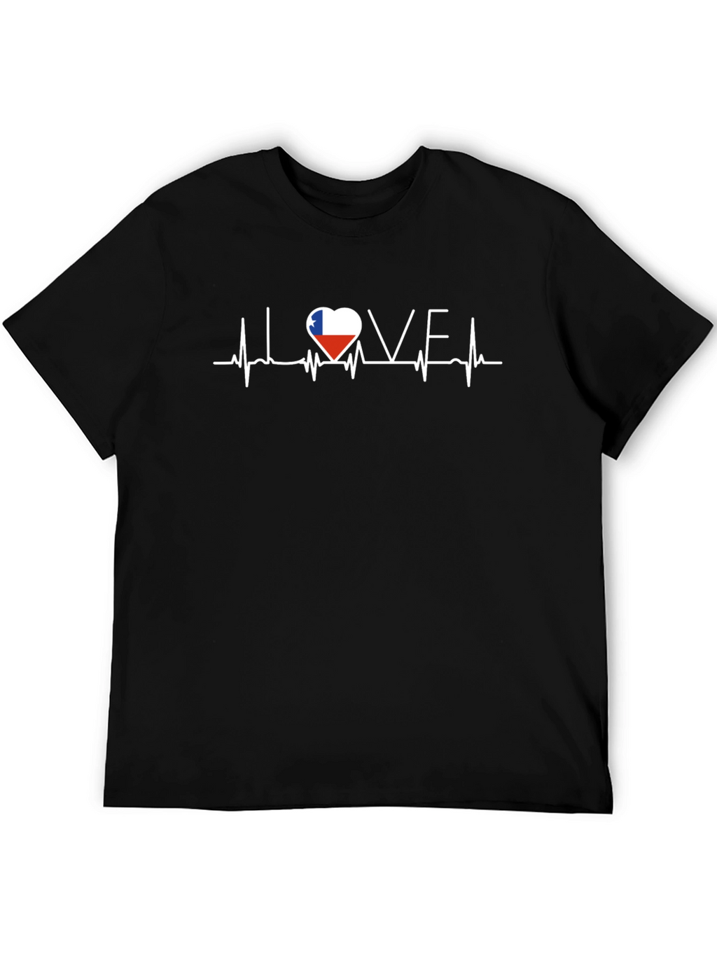 Love Texas Heartbeat Graphic Tee - Black