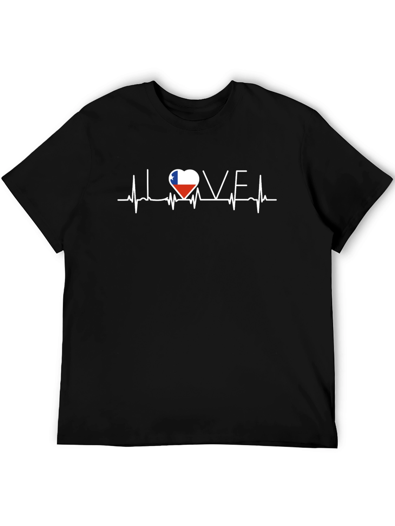 Love Texas Heartbeat Graphic Tee - Black