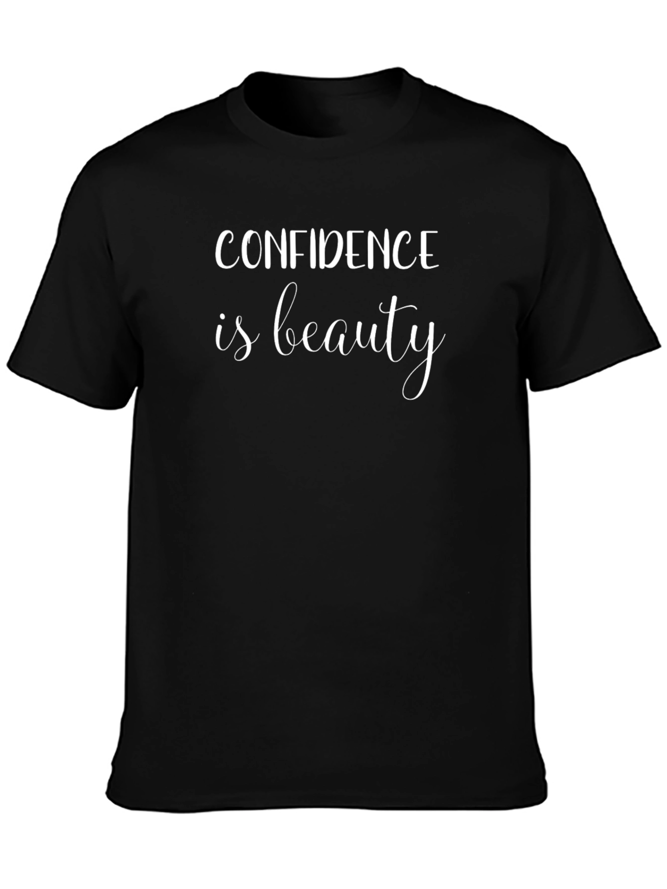 Confidence Is Beauty Black T-Shirt