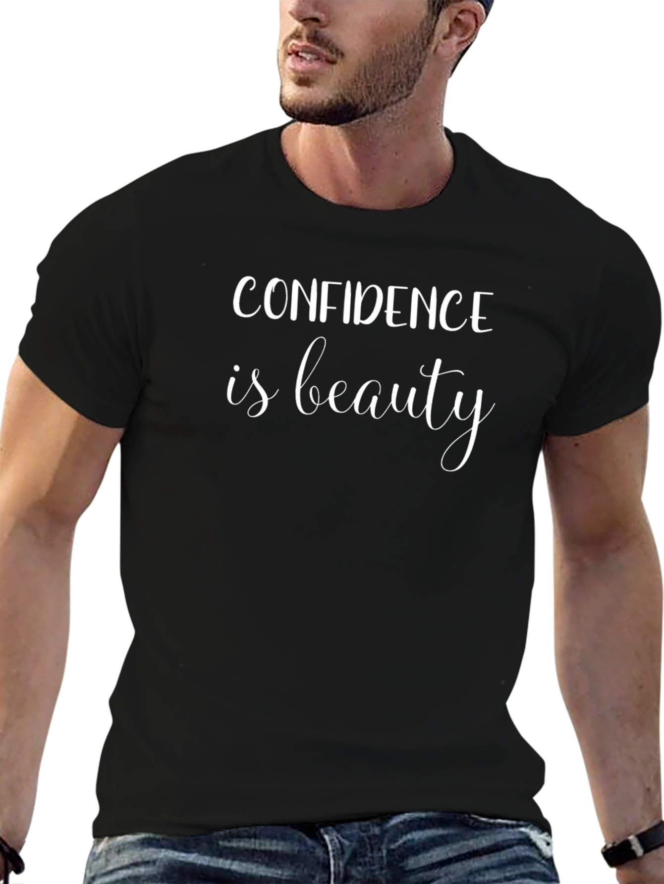 Confidence Is Beauty Black T-Shirt