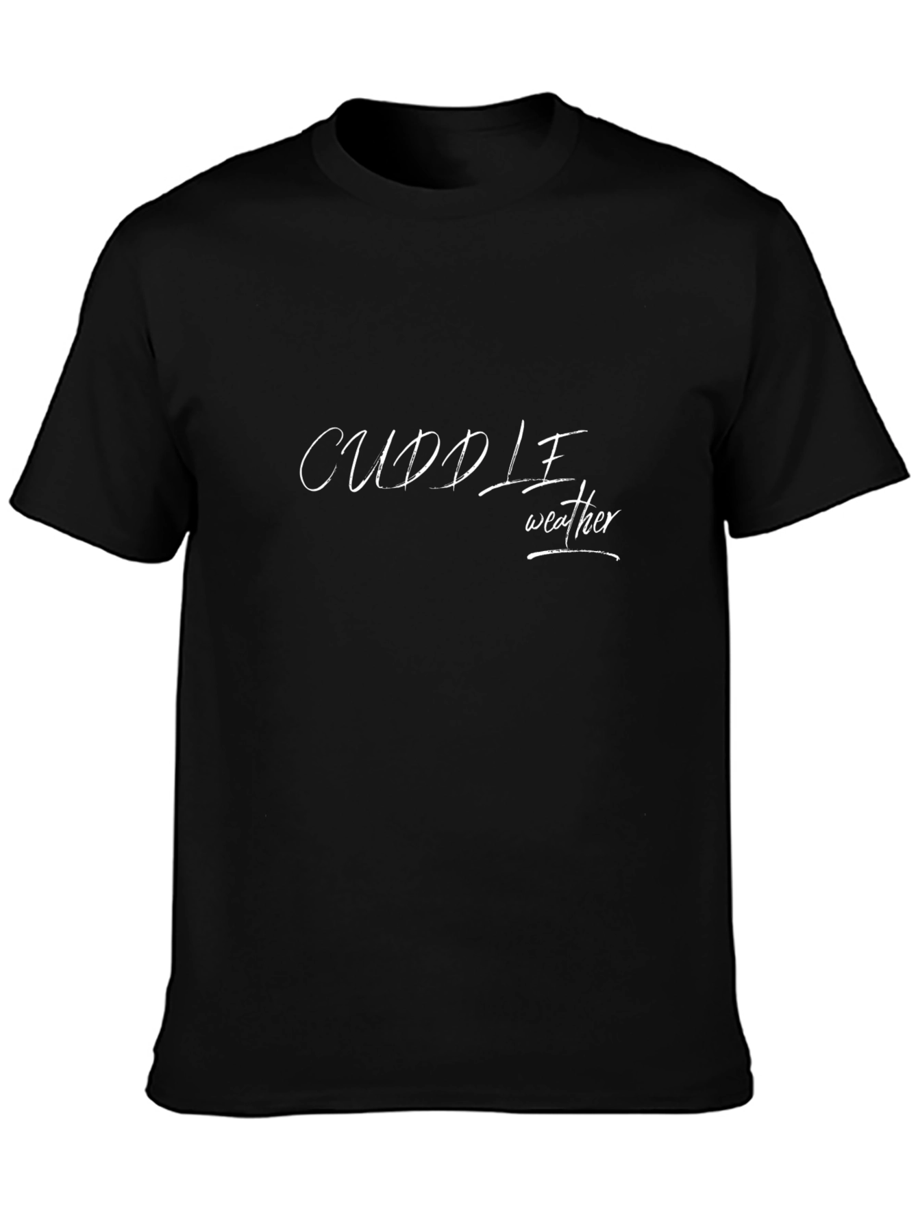 Cuddle Weather Black T-Shirt