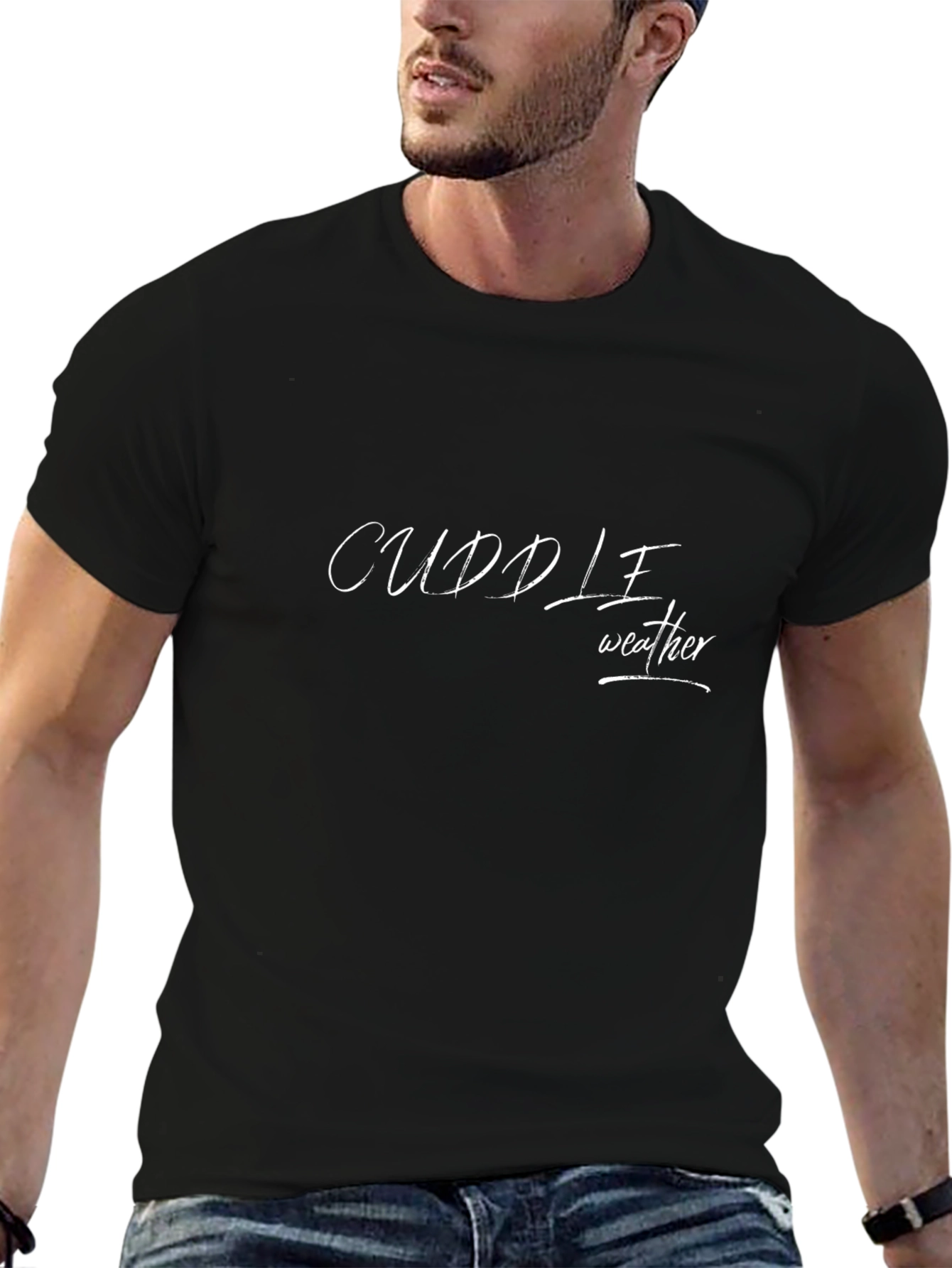 Cuddle Weather Black T-Shirt