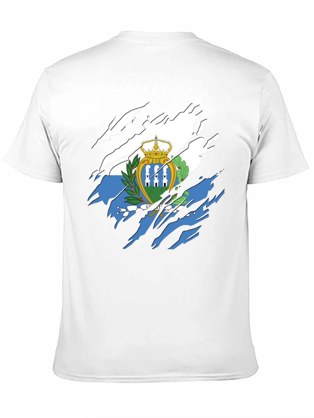 San Marino Flag T-Shirt - Distressed Graphic Tee