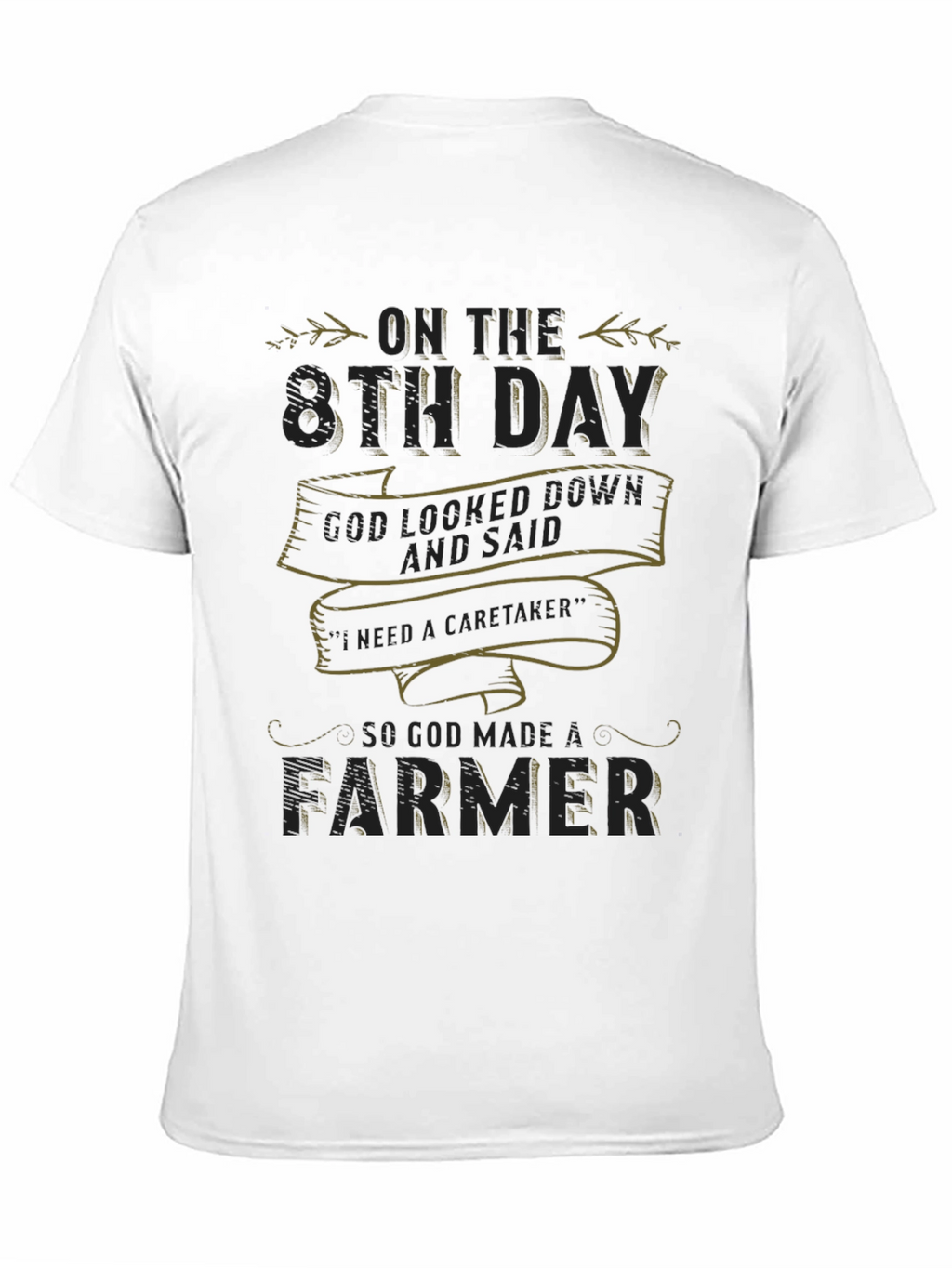 8th Day Farmer Graphic T-Shirt