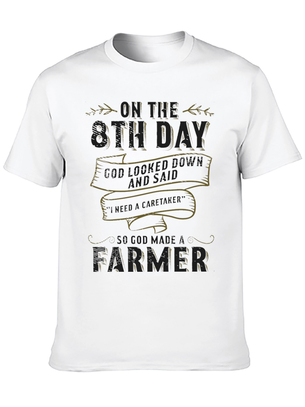 8th Day Farmer Graphic T-Shirt