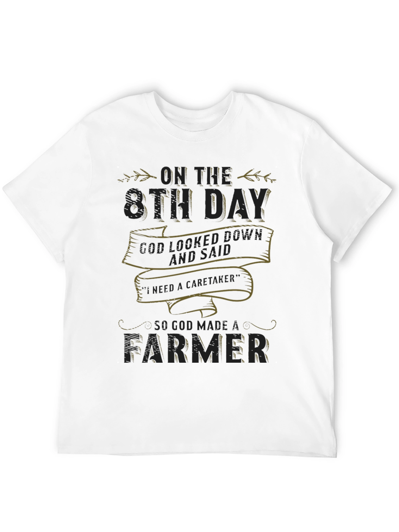 8th Day Farmer Graphic T-Shirt