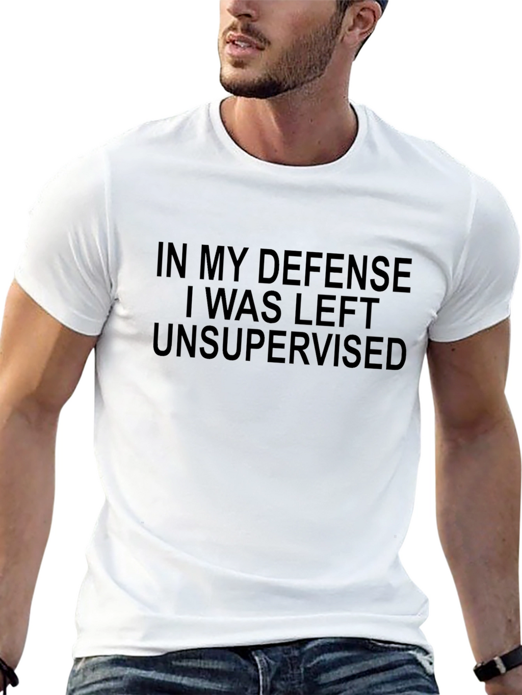 In My Defense Funny Graphic T-Shirt