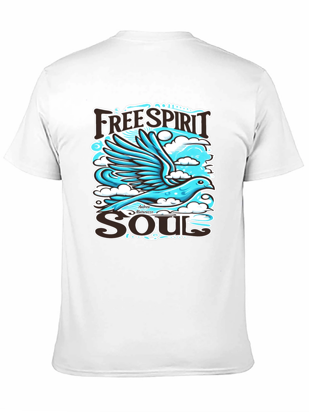 Free Spirit Soul Graphic Black T-Shirt