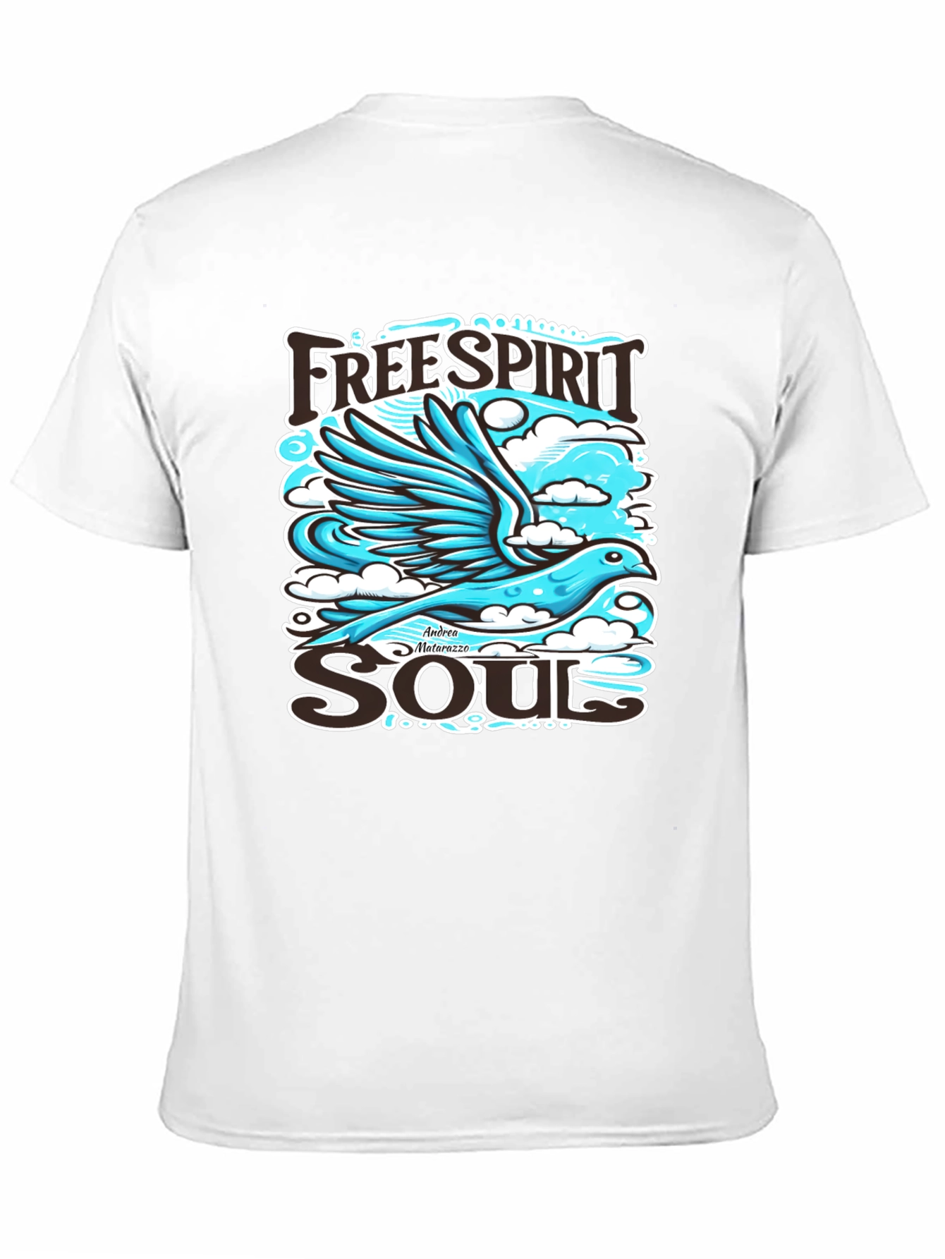 Free Spirit Soul Graphic Black T-Shirt