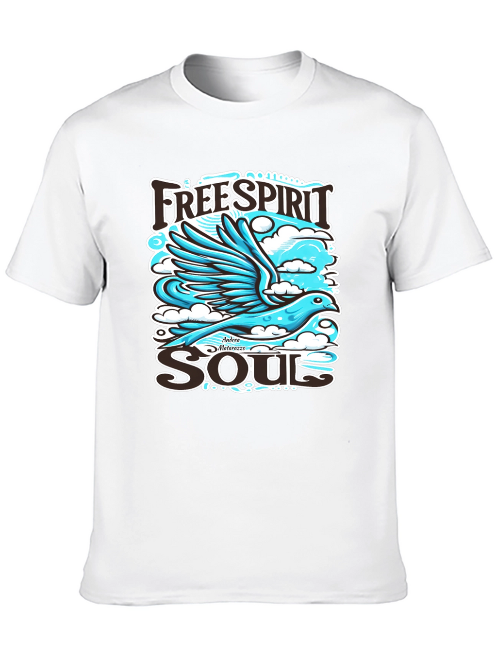 Free Spirit Soul Graphic Black T-Shirt