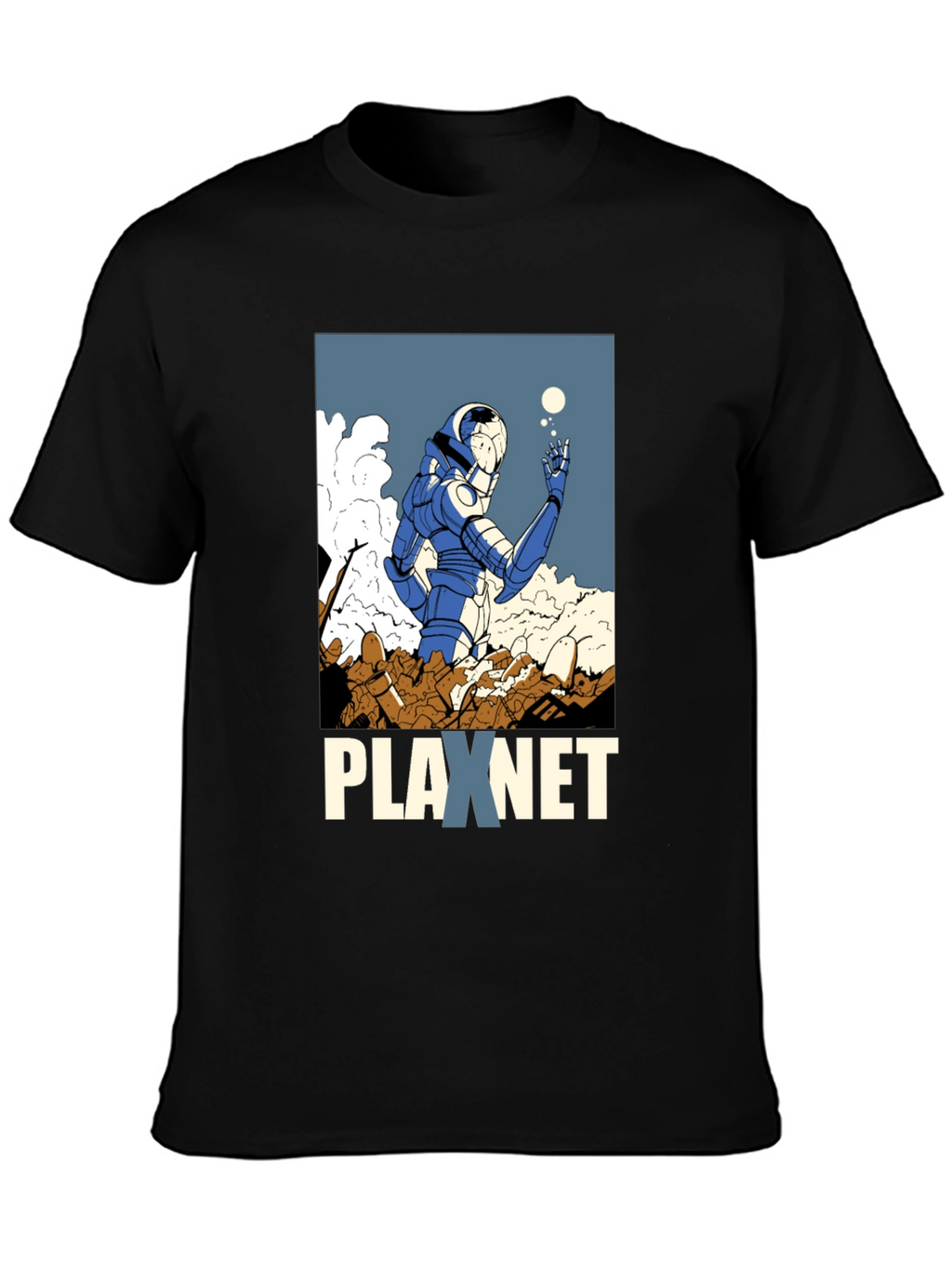 Plaxnet Graphic Tee - Sci-Fi Inspired Design