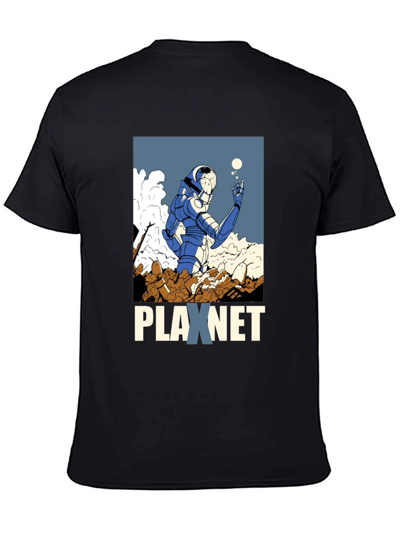Plaxnet Graphic Tee - Sci-Fi Inspired Design