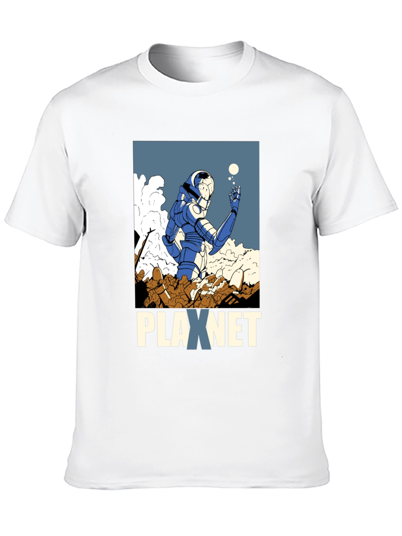 Plaxnet Graphic Tee - Sci-Fi Inspired Design