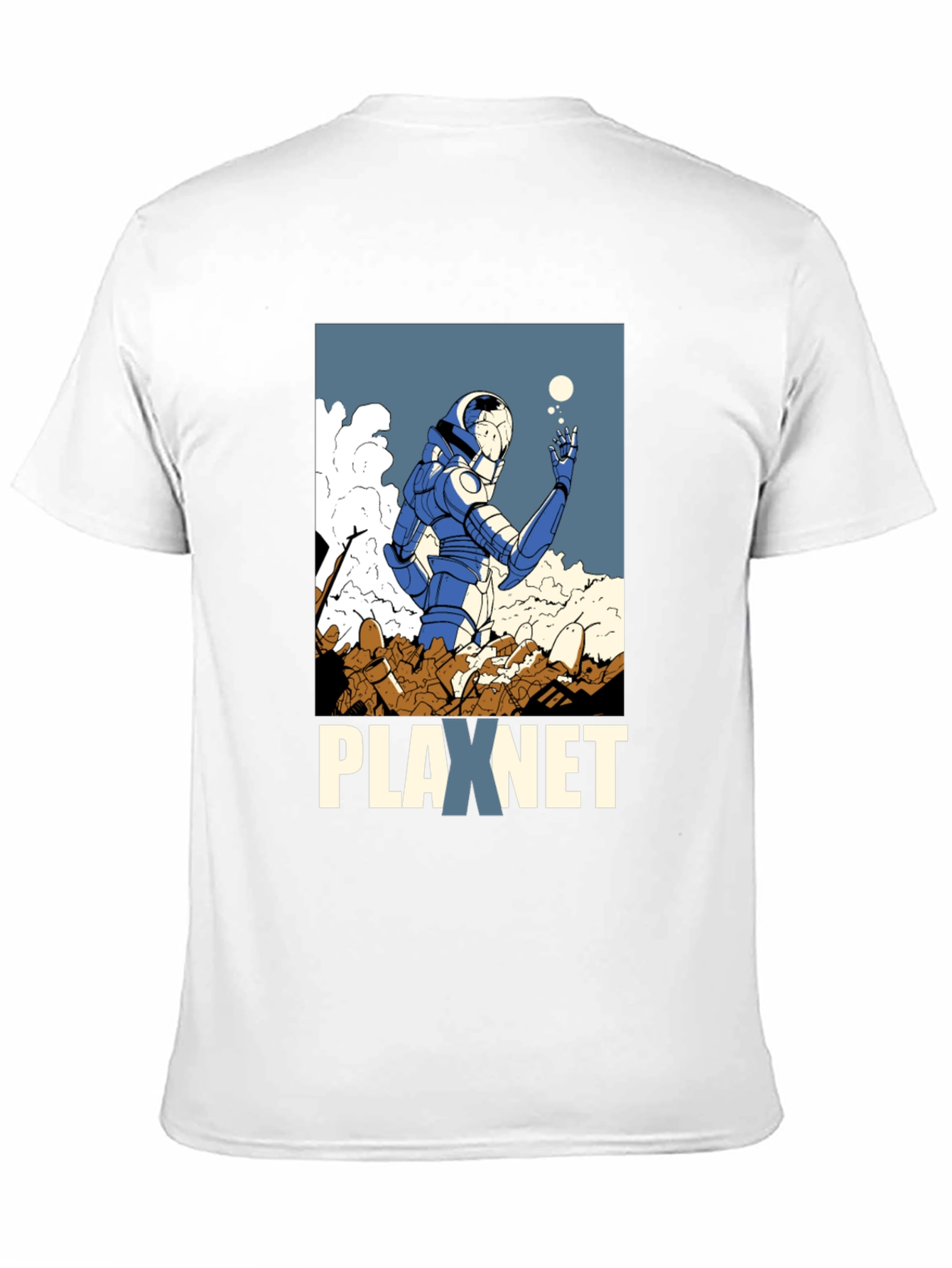 Plaxnet Graphic Tee - Sci-Fi Inspired Design