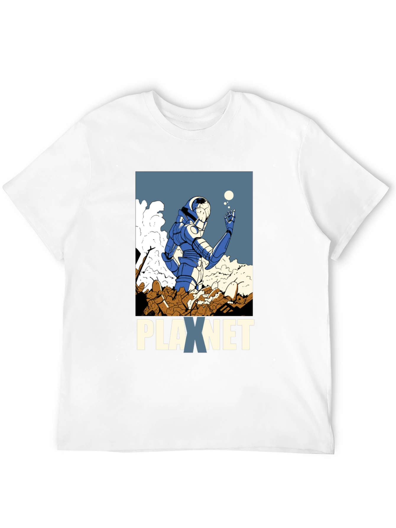 Plaxnet Graphic Tee - Sci-Fi Inspired Design