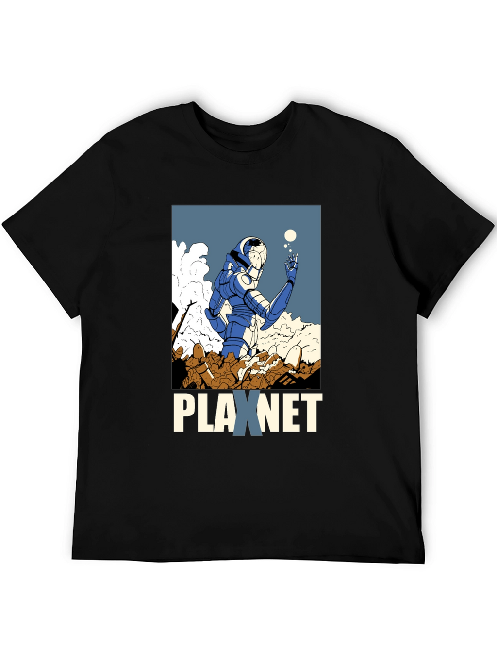 Plaxnet Graphic Tee - Sci-Fi Inspired Design