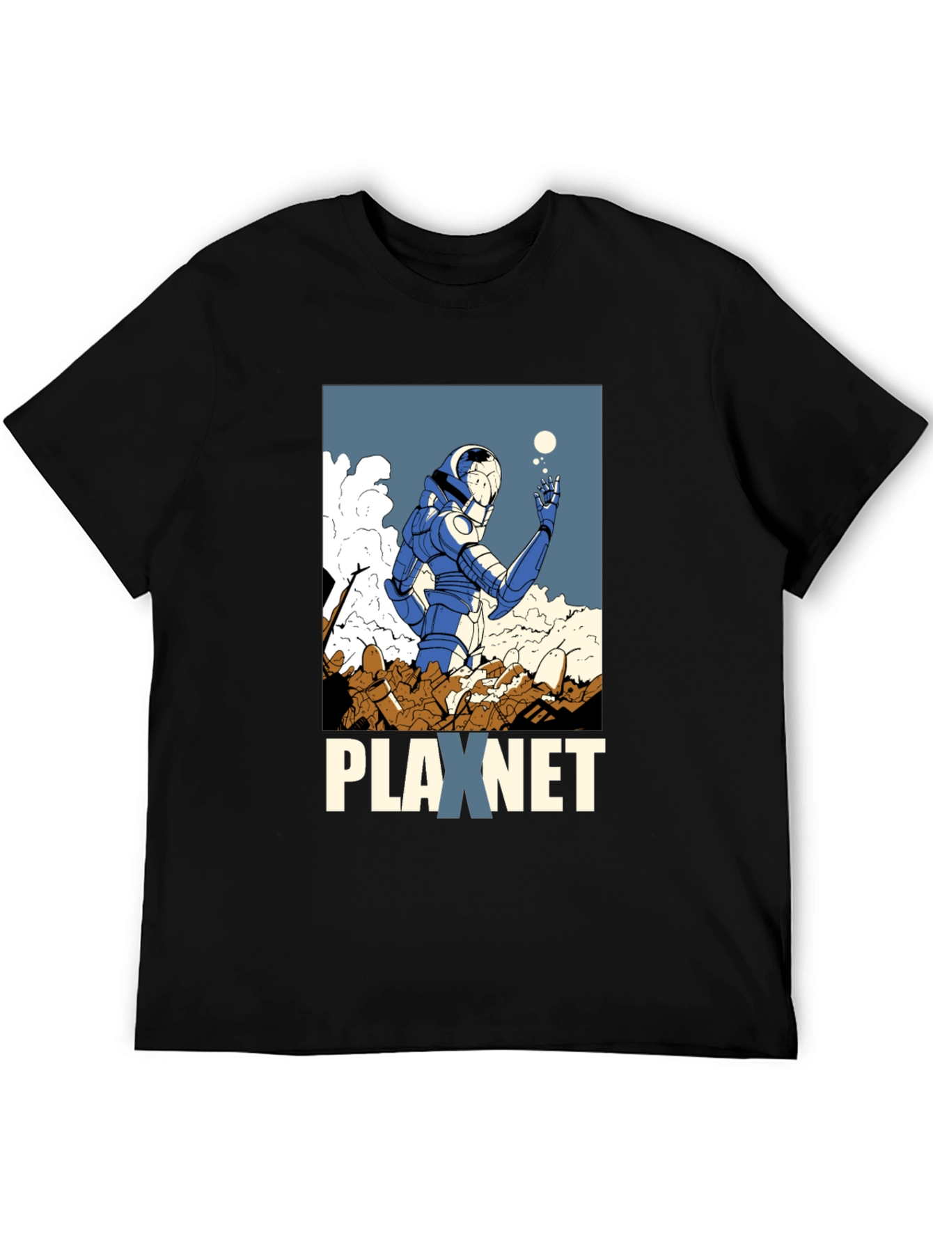 Plaxnet Graphic Tee - Sci-Fi Inspired Design