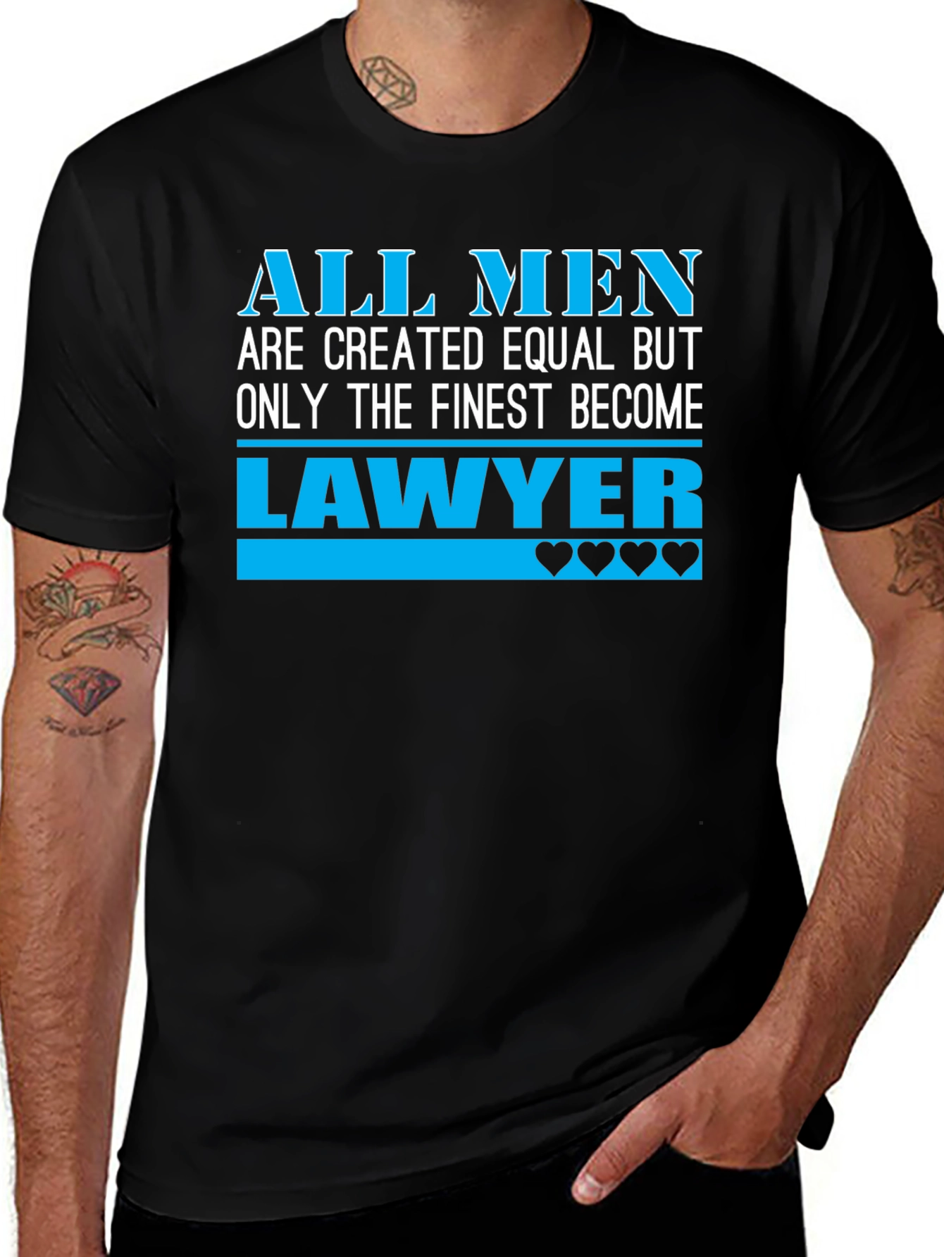 Finest Lawyer T-Shirt: All Men Are Created Equal Tee