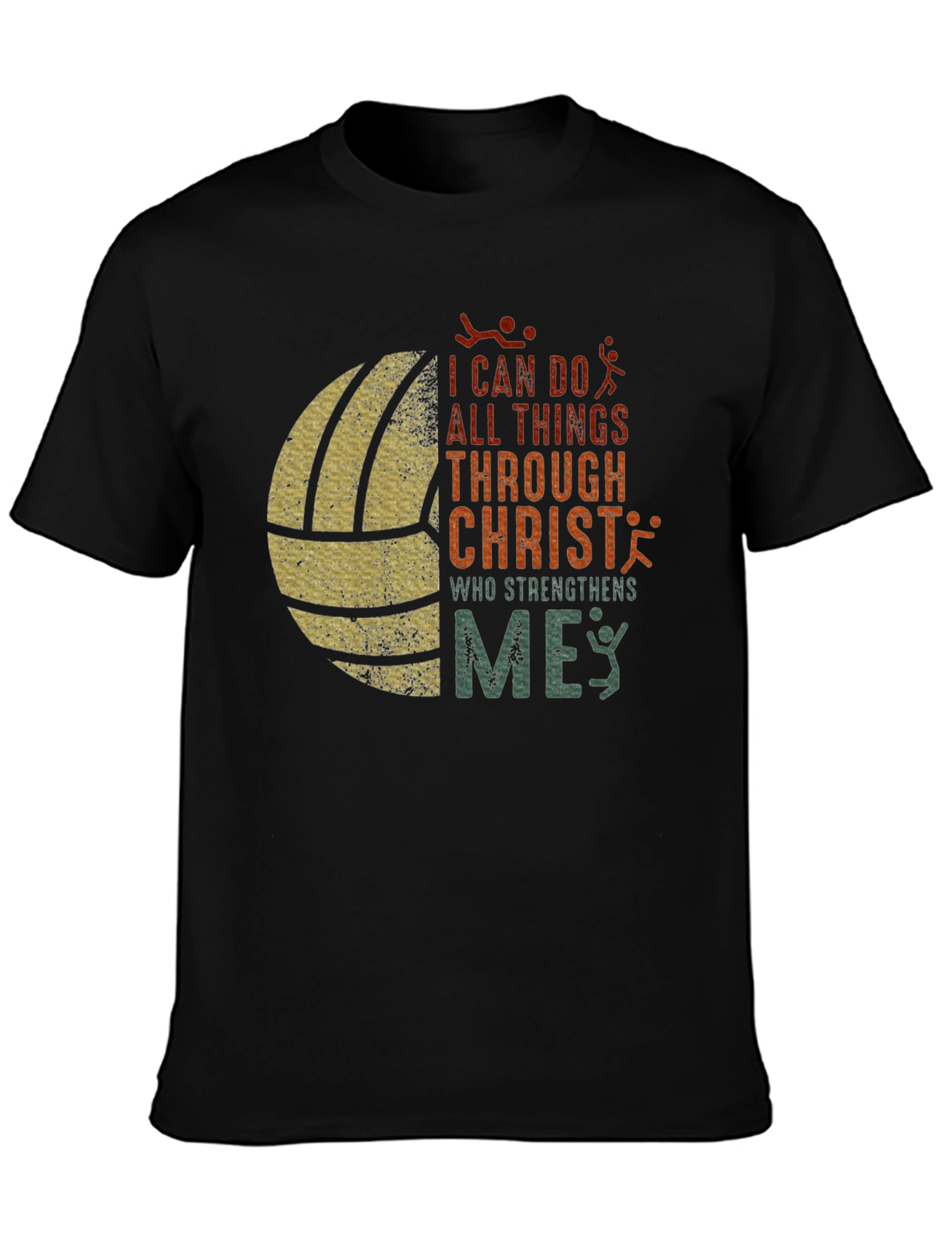 Volleyball Christian T-Shirt: I Can Do All Things