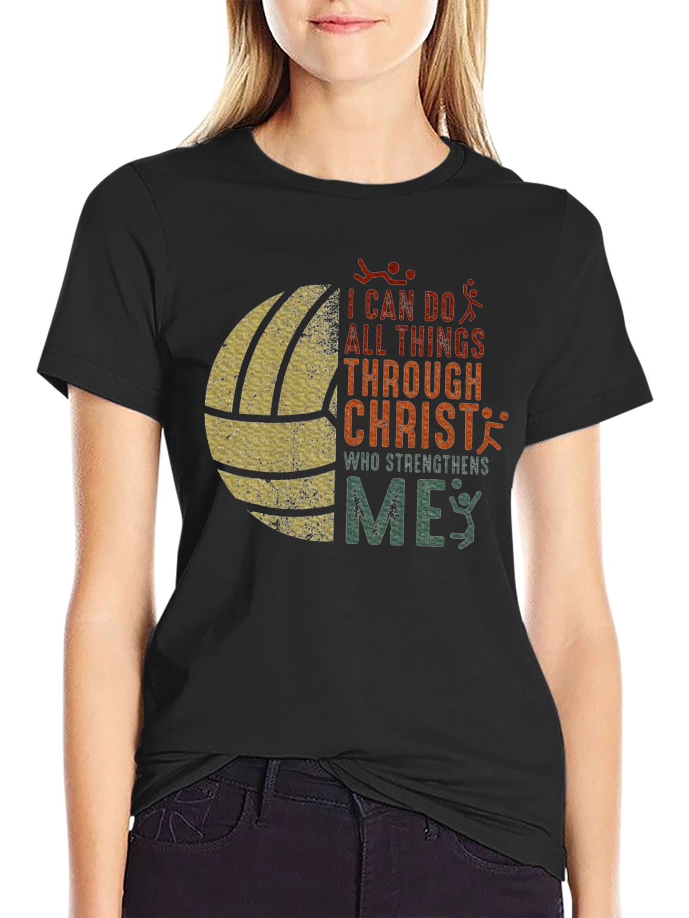 Volleyball Christian T-Shirt: I Can Do All Things