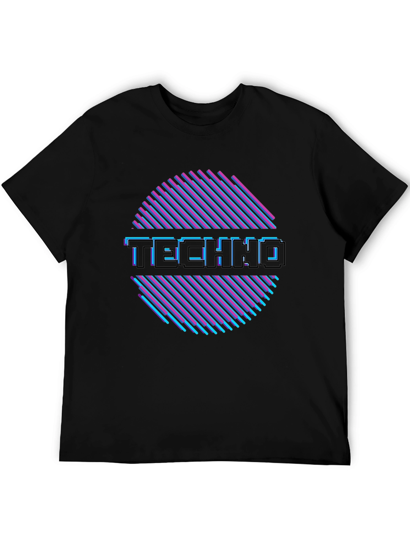 Retro Techno Music T-Shirt - Vintage 80s Style