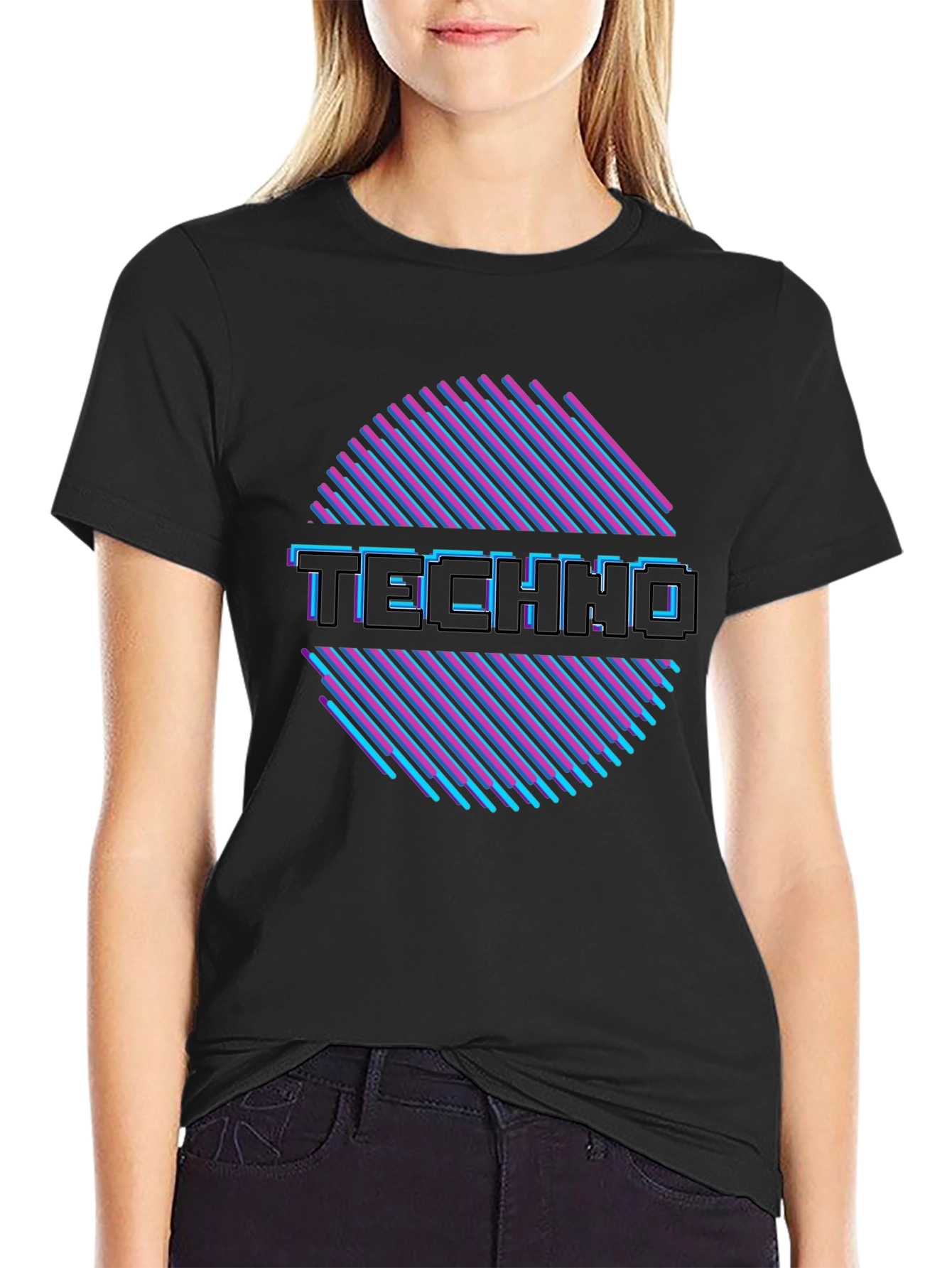 Retro Techno Music T-Shirt - Vintage 80s Style
