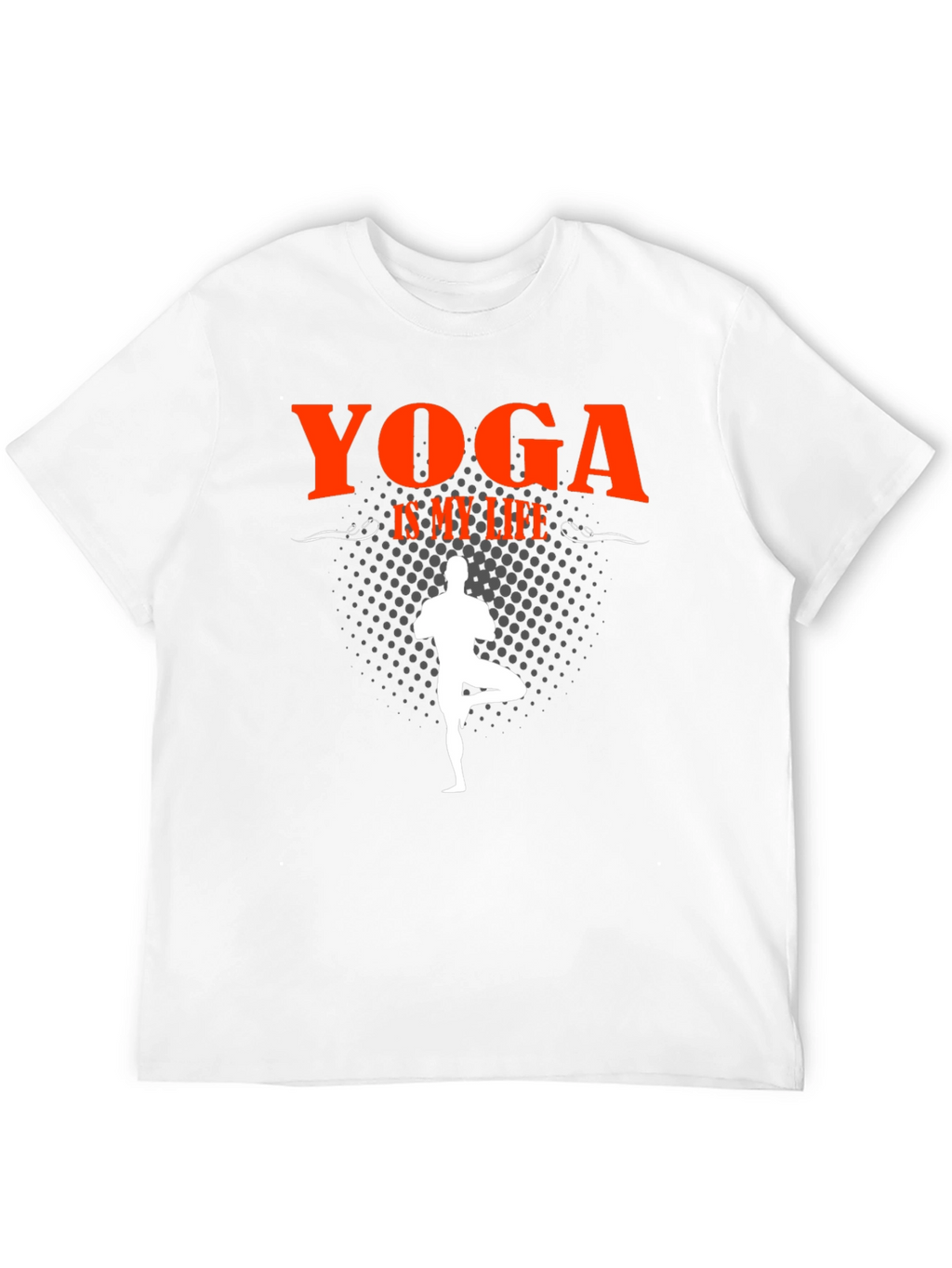 Yoga Is My Life Black Graphic T-Shirt