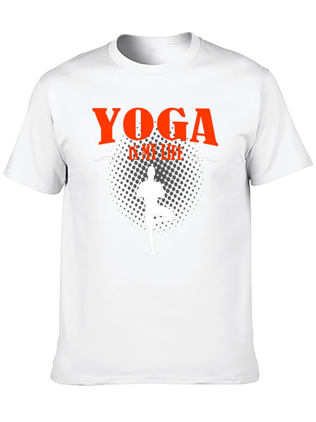 Yoga Is My Life Black Graphic T-Shirt