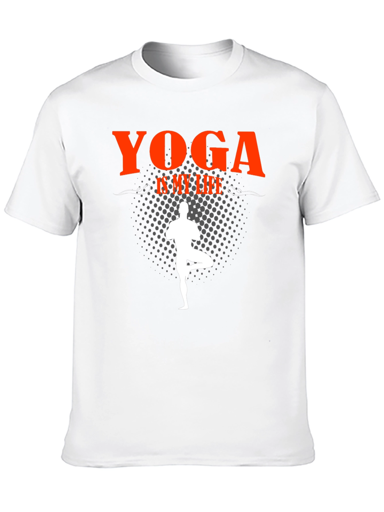 Yoga Is My Life Black Graphic T-Shirt