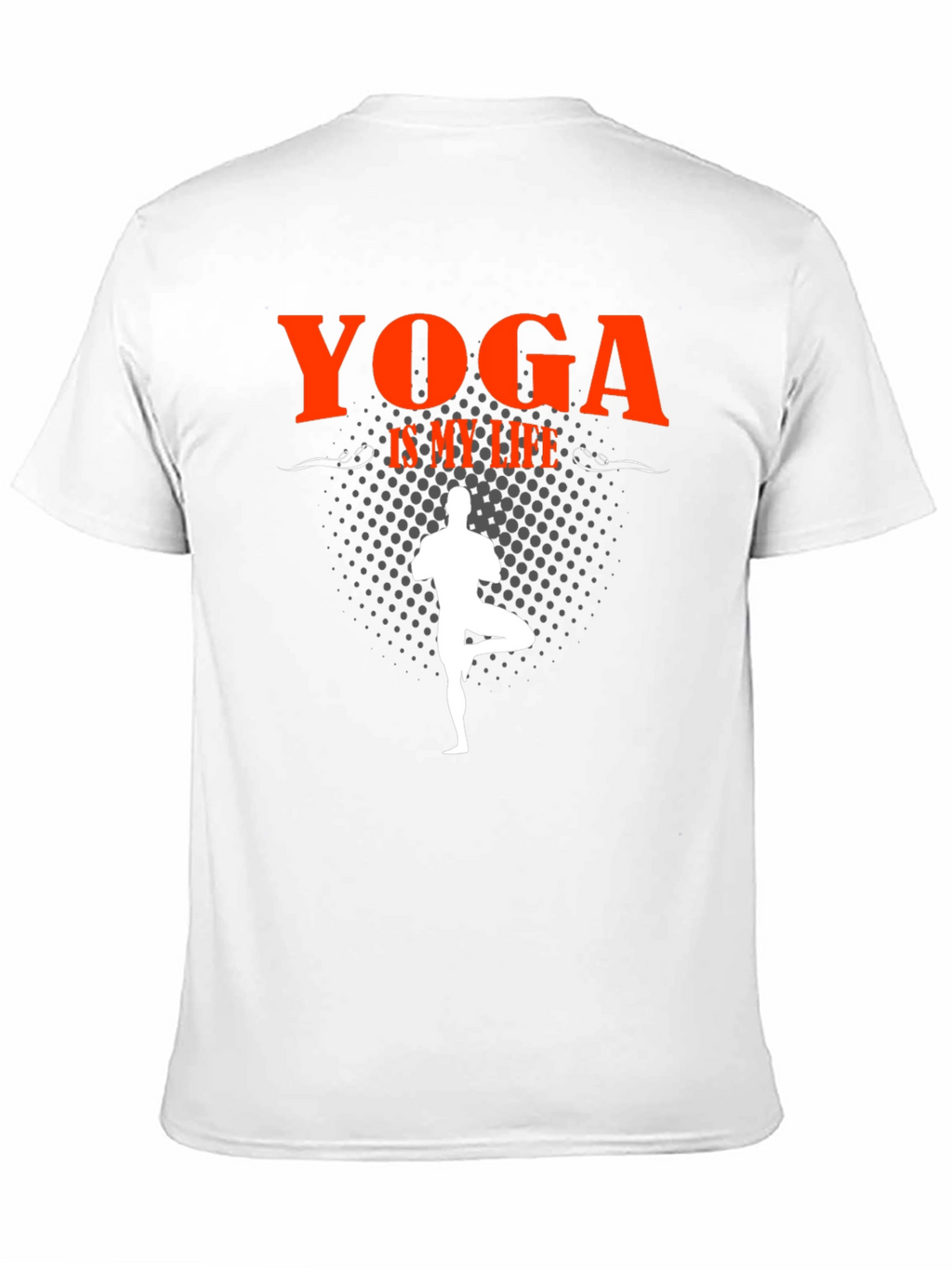 Yoga Is My Life Black Graphic T-Shirt