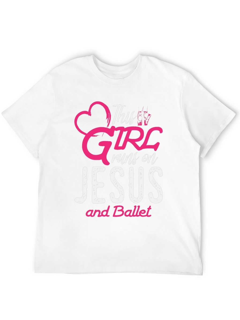 This Girl Runs on Jesus and Ballet T-Shirt