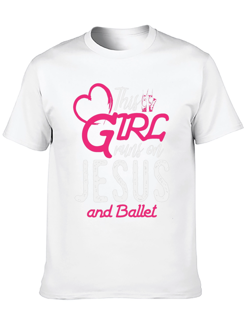 This Girl Runs on Jesus and Ballet T-Shirt