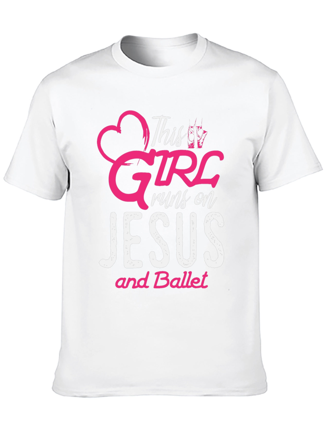 This Girl Runs on Jesus and Ballet T-Shirt
