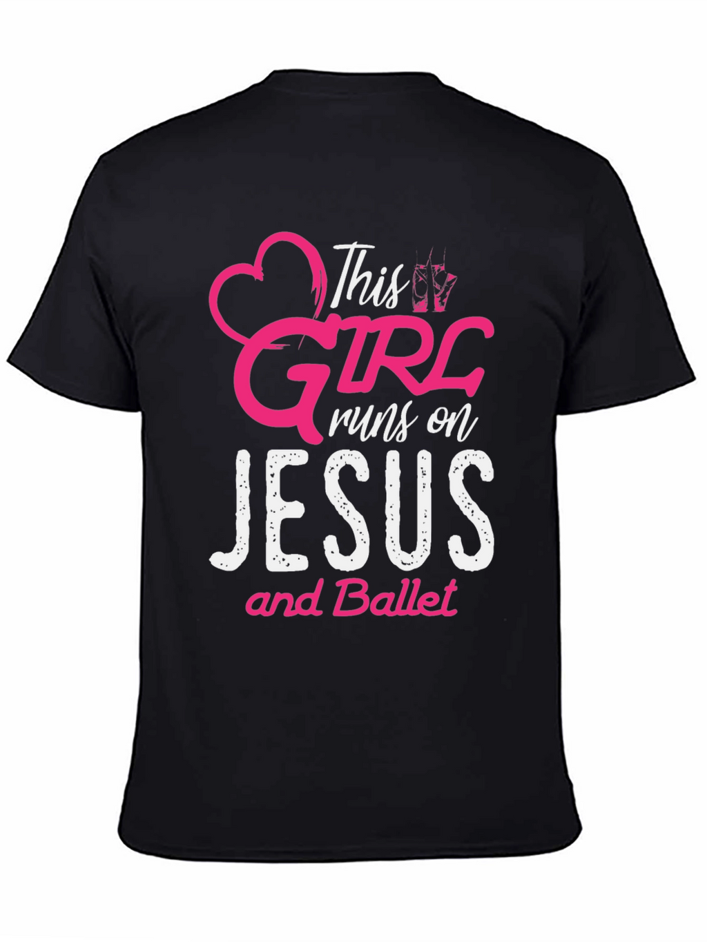 This Girl Runs on Jesus and Ballet T-Shirt