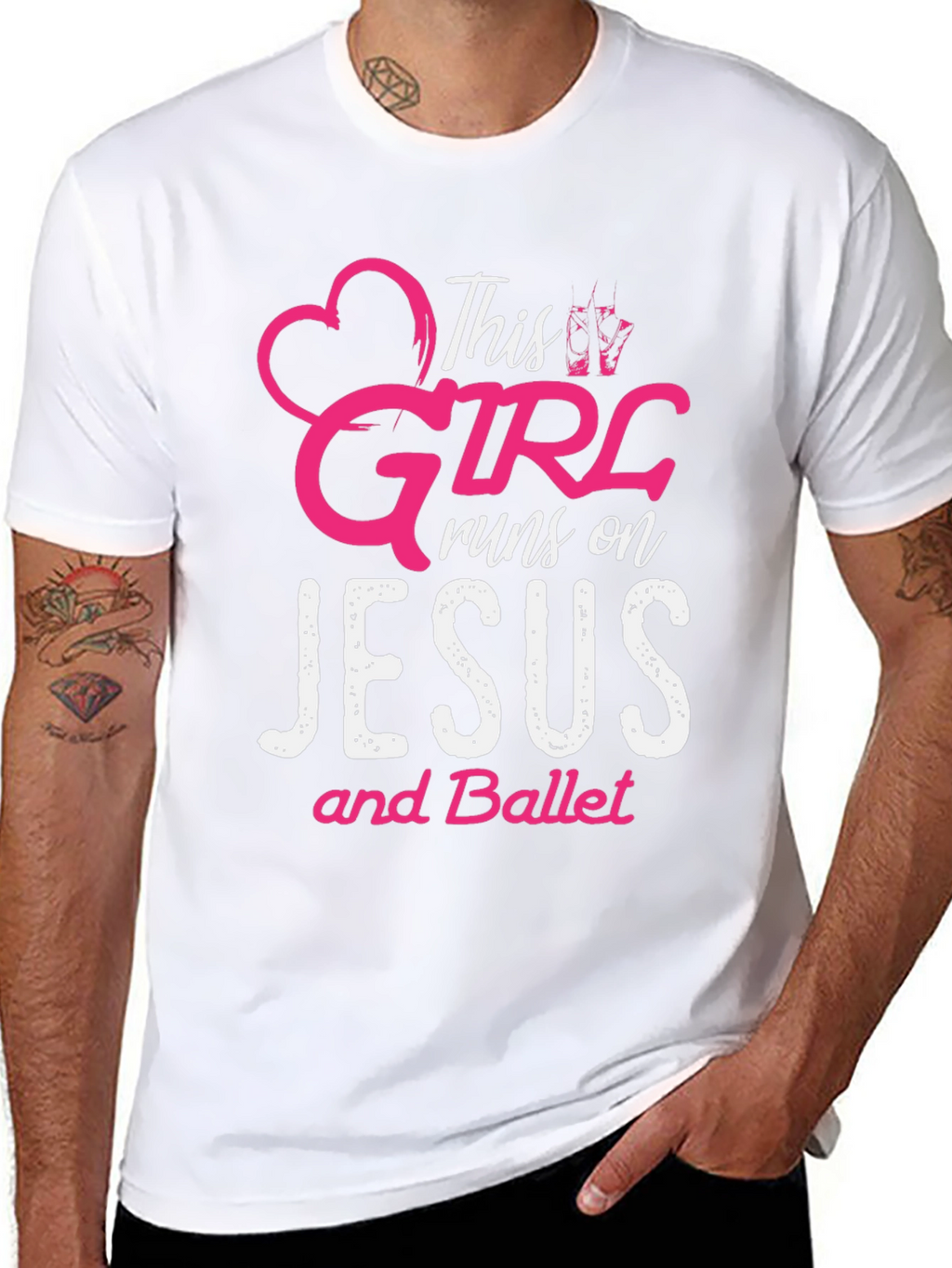 This Girl Runs on Jesus and Ballet T-Shirt
