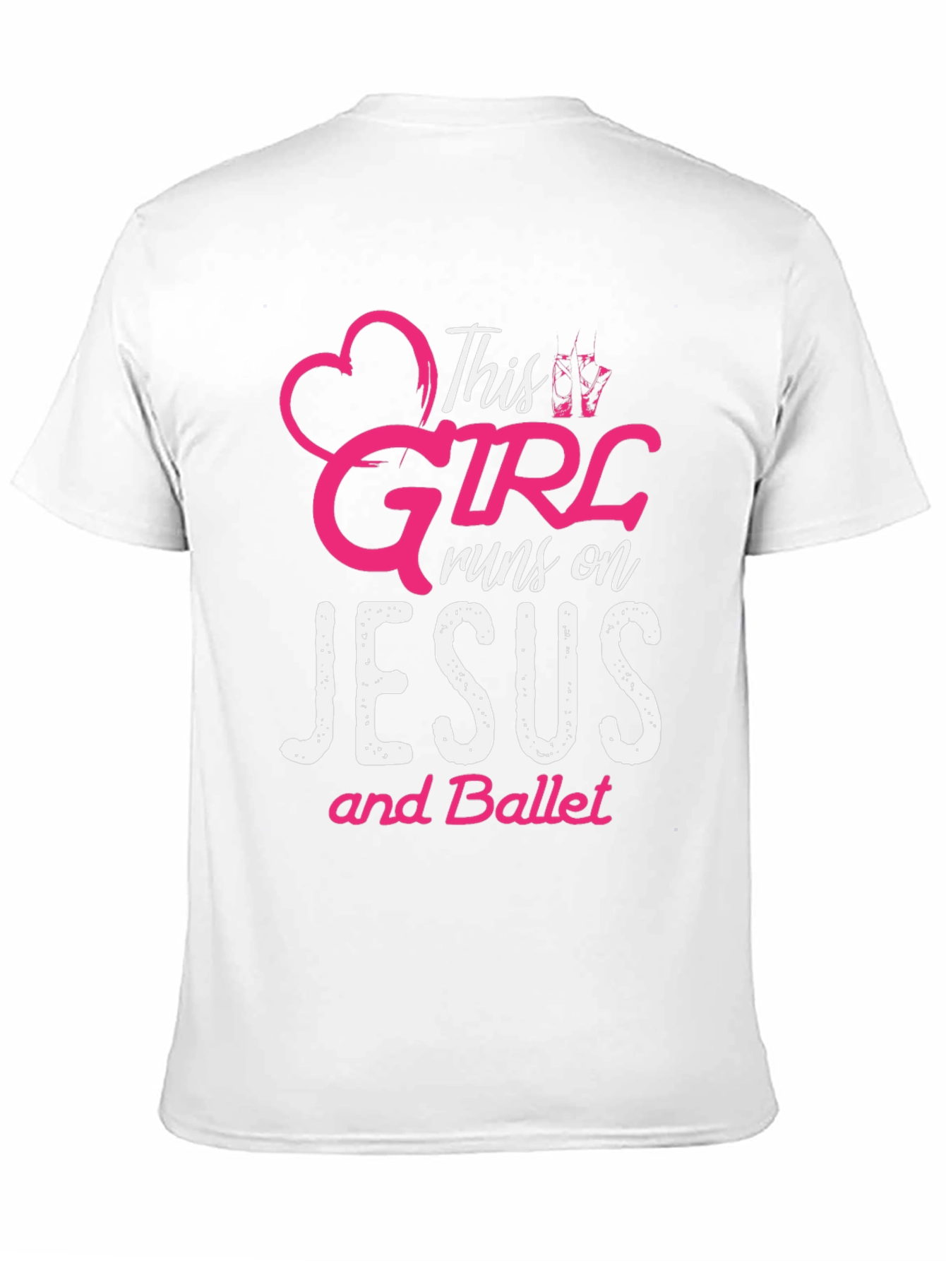 This Girl Runs on Jesus and Ballet T-Shirt