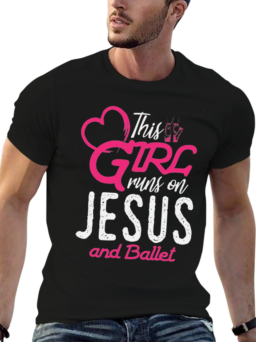 This Girl Runs on Jesus and Ballet T-Shirt