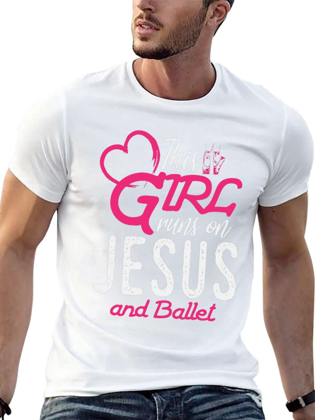 This Girl Runs on Jesus and Ballet T-Shirt