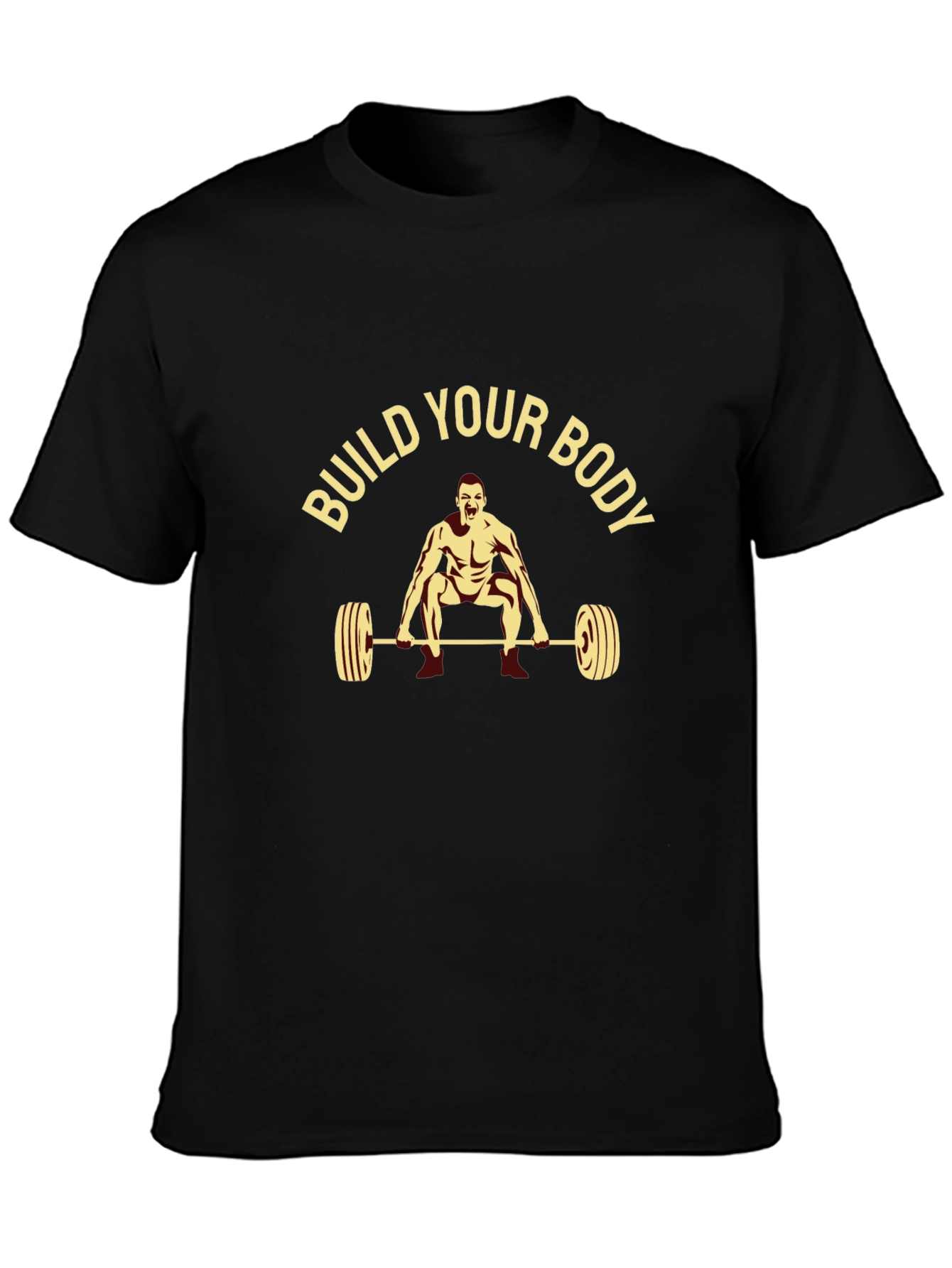 Build Your Body Graphic Tee - Black